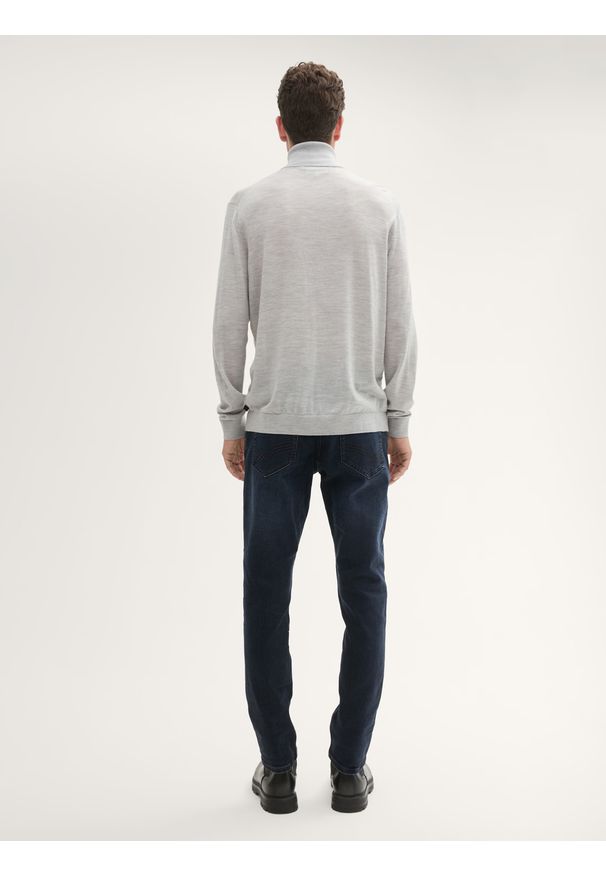 Męskie Spodnie Jeansowe Tom Tailor Josh Dark Stone Blue Black Denim 1021434 10173