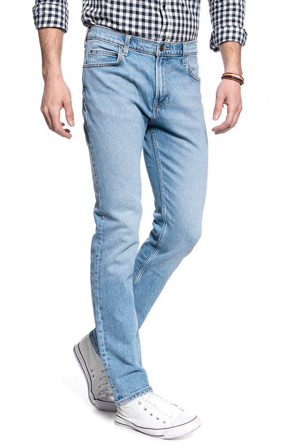 Lee - LEE RIDER MĘSKIE SPODNIE JEANSOWE MID SOHO L701MWKP 112117628