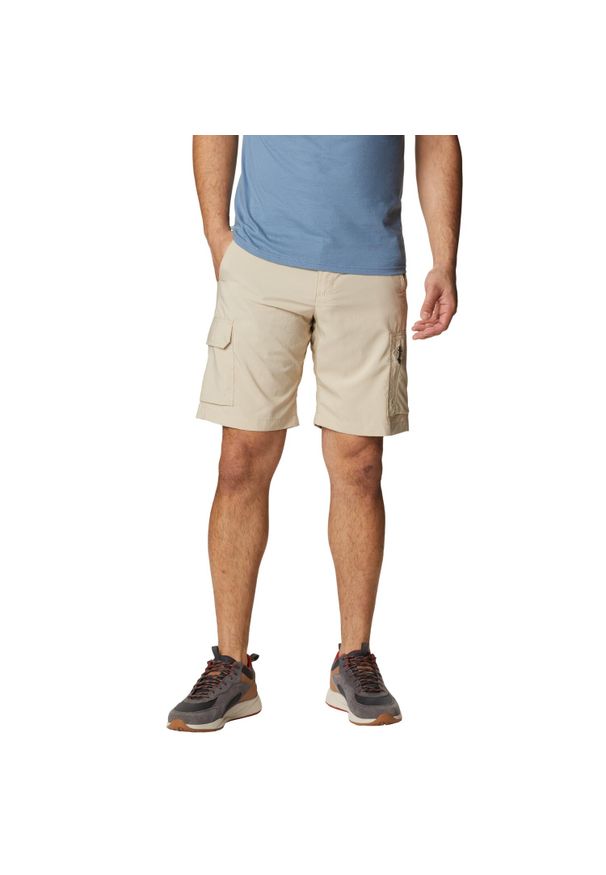 columbia - Spodenki sportowe męskie Columbia Silver Ridge Utility Cargo Shorts. Kolor: beżowy. Materiał: poliester