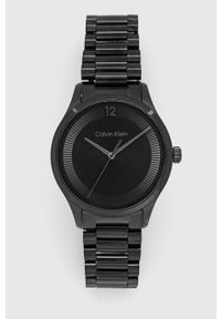 Calvin Klein zegarek męski kolor czarny. Kolor: czarny. Materiał: materiał #1