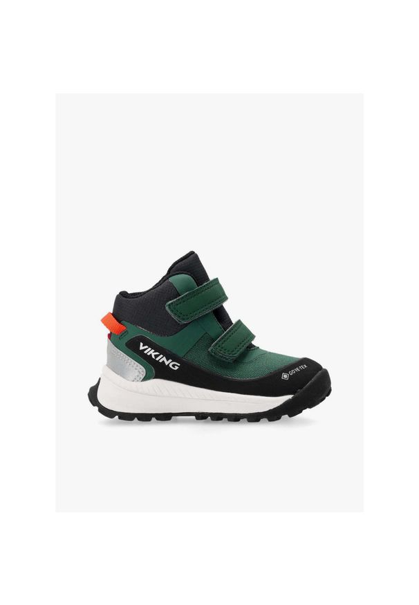 Buty dziecięce Viking Footwear Expower Mid GTX 2V. Kolor: zielony. Sport: turystyka piesza