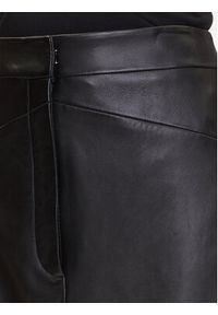 BOSS Spódnica skórzana Sekina 50543188 Czarny Regular Fit. Kolor: czarny. Materiał: skóra #4