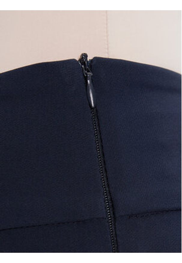 Rinascimento Spodnie materiałowe CFC0125318003 Granatowy Flare Fit. Kolor: niebieski. Materiał: syntetyk