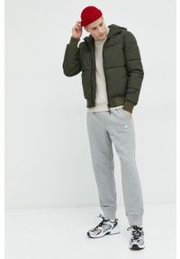 Superdry kurtka męska kolor zielony zimowa. Okazja: na co dzień. Typ kołnierza: kaptur. Kolor: zielony. Materiał: włókno. Sezon: zima. Styl: casual #4