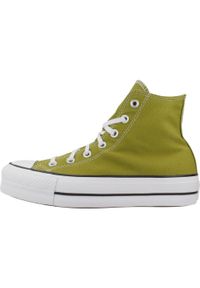 Tenisówki Converse Model Chuck Taylor All Star Lift Hi Kolor Zielony. Kolor: zielony. Materiał: tkanina. Model: Converse All Star
