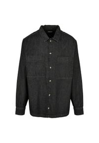 Koszula Urban Classics oversized denim. Okazja: na co dzień. Kolor: szary. Materiał: denim. Styl: casual #1