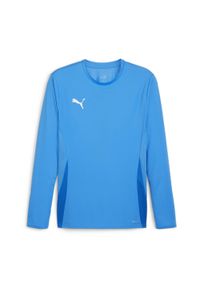 Dżersej z długim rękawem Puma TeamGoal. Kolor: niebieski, wielokolorowy, biały. Materiał: jersey. Długość rękawa: długi rękaw. Długość: długie #1