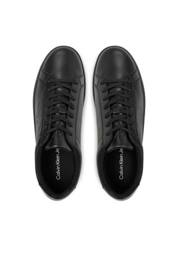Calvin Klein Jeans Sneakersy Low Profile Cupsole Cm YM0YM01190 Czarny. Kolor: czarny. Materiał: skóra