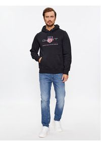 GANT - Gant Bluza Archive Shield 2047082 Czarny Regular Fit. Kolor: czarny. Materiał: bawełna #4