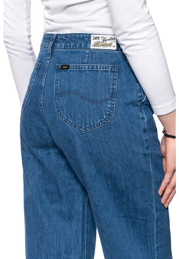 Lee - DAMSKIE SPODNIE JEANSOWE LEE WIDE LEG L31RKEGT 112107250