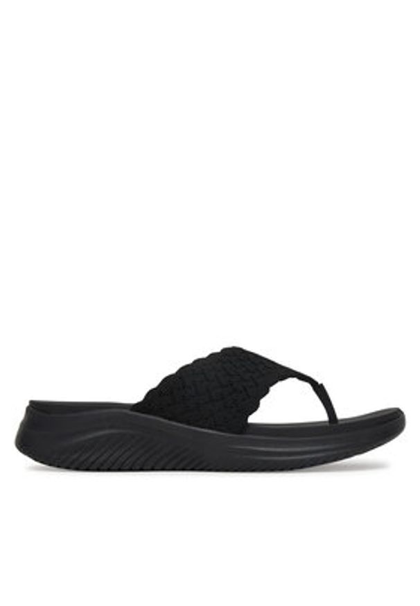 skechers - Skechers Japonki Ultra Flex 3.0 119971/BBK Czarny. Kolor: czarny. Materiał: materiał