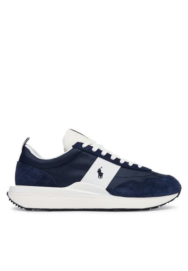 Polo Ralph Lauren Sneakersy Train 89 809P07284003 Granatowy. Kolor: niebieski. Materiał: skóra, zamsz