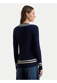 Lauren Ralph Lauren - LAUREN RALPH LAUREN Sweter 200B22020002 Granatowy Relaxed Fit. Kolor: niebieski. Materiał: bawełna #5