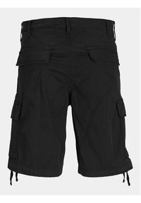Jack & Jones - Jack&Jones Szorty materiałowe Cole 12253122 Czarny Loose Fit. Kolor: czarny. Materiał: bawełna #6
