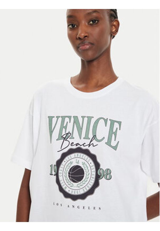 Brave Soul T-Shirt LTS-568ARIA Écru Oversize. Materiał: bawełna