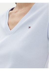 TOMMY HILFIGER - Tommy Hilfiger T-Shirt New Cody WW0WW40584 Błękitny Slim Fit. Kolor: niebieski. Materiał: bawełna #4