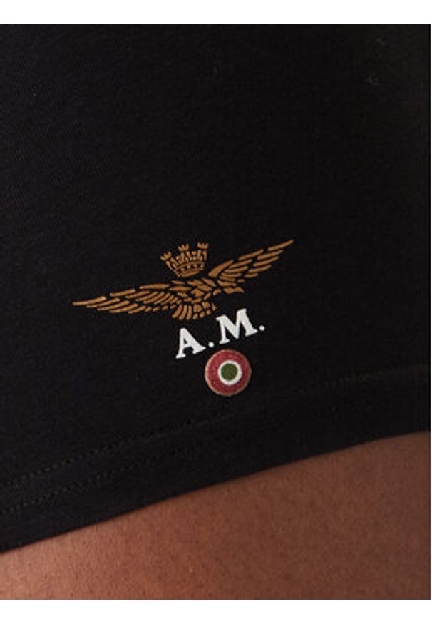 Aeronautica Militare Komplet bokserek AM1UBX001T Czarny. Kolor: czarny. Materiał: bawełna