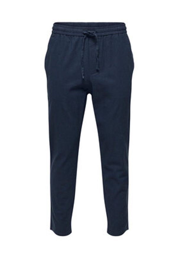 Only & Sons Spodnie materiałowe 22024966 Granatowy Tapered Fit. Kolor: niebieski. Materiał: bawełna