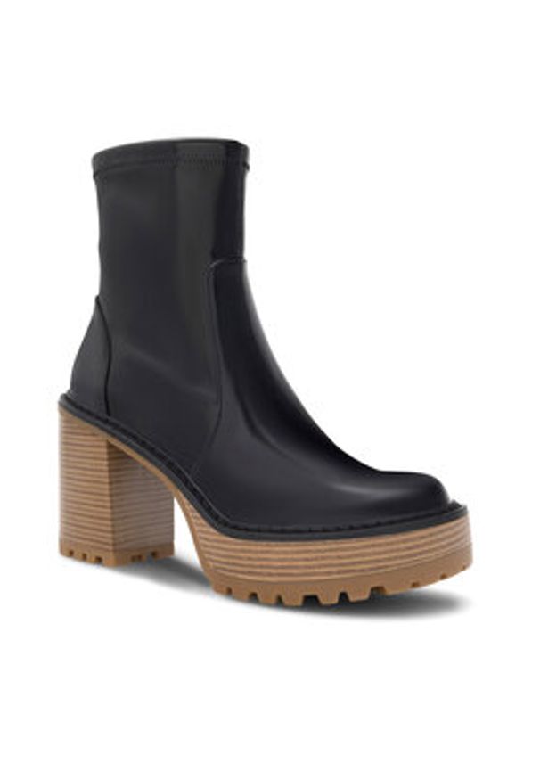 Nine West Botki SHAYLA 13151V Czarny. Kolor: czarny. Materiał: syntetyk, skóra