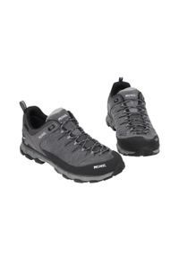 Buty trekkingowe męskie MEINDL Lite Trail GTX, z membraną Gore-Tex. Kolor: szary, niebieski, wielokolorowy. Technologia: Gore-Tex. Sport: turystyka piesza
