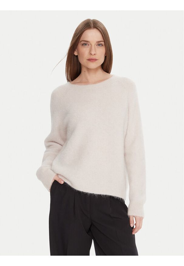 Kontatto Sweter 3M0863C Écru Relaxed Fit. Materiał: syntetyk