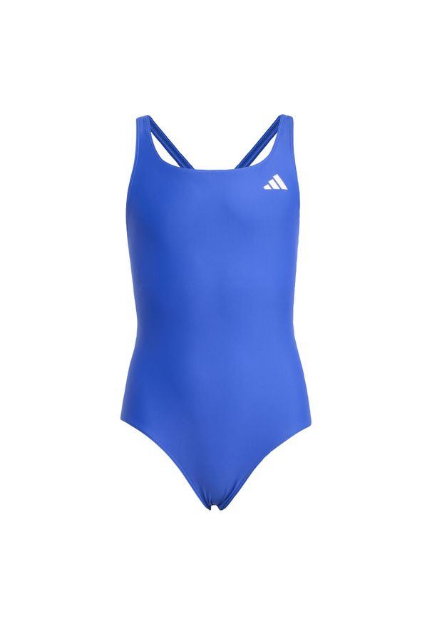 Adidas - Kostium do pływania V-back Swimsuit Kids. Kolor: niebieski