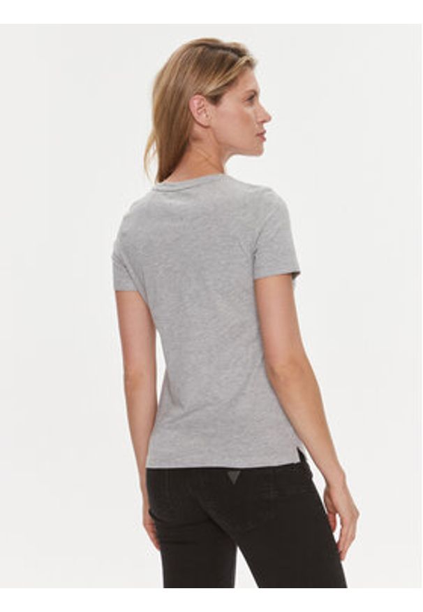Guess T-Shirt W1YI1 BI3Z14 Szary Slim Fit. Kolor: szary. Materiał: bawełna