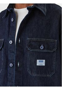 Hugo - HUGO Koszula jeansowa Ebolt 50556349 Granatowy Oversize. Kolor: niebieski. Materiał: bawełna #3