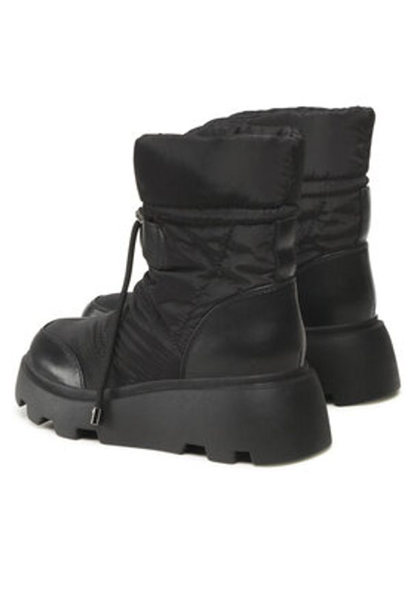 DeeZee Botki H2001-01 Czarny. Kolor: czarny. Materiał: materiał