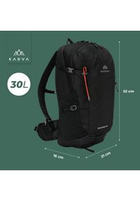Plecak turystyczny KADVA Escapada 30 l. Kolor: czarny