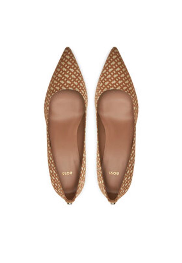 BOSS Czółenka Janet Chpump70 Bbflk 50523394 Beżowy. Kolor: beżowy. Materiał: materiał