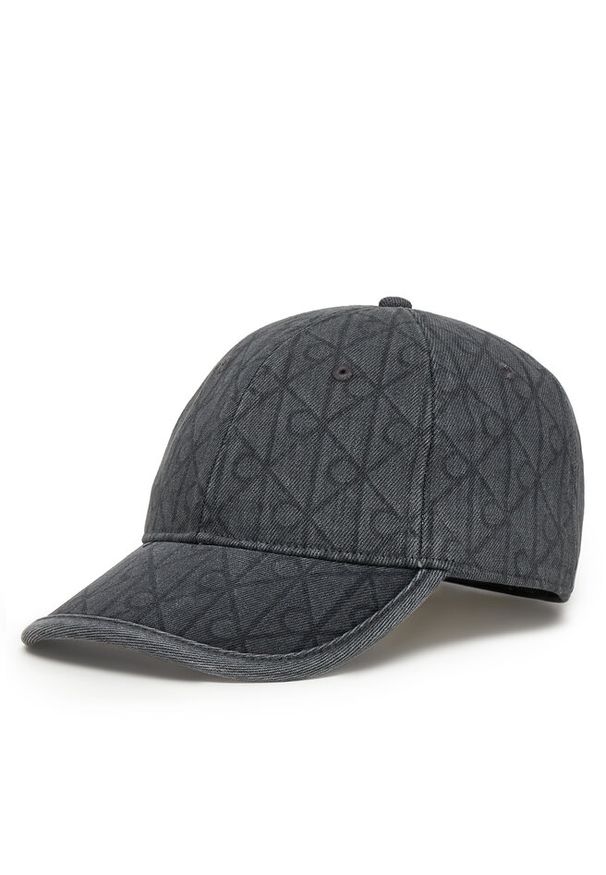 Czapka z daszkiem Calvin Klein. Kolor: szary. Materiał: denim