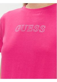 Guess T-Shirt Briana V3BI11 J1314 Różowy Regular Fit. Kolor: różowy. Materiał: bawełna #3