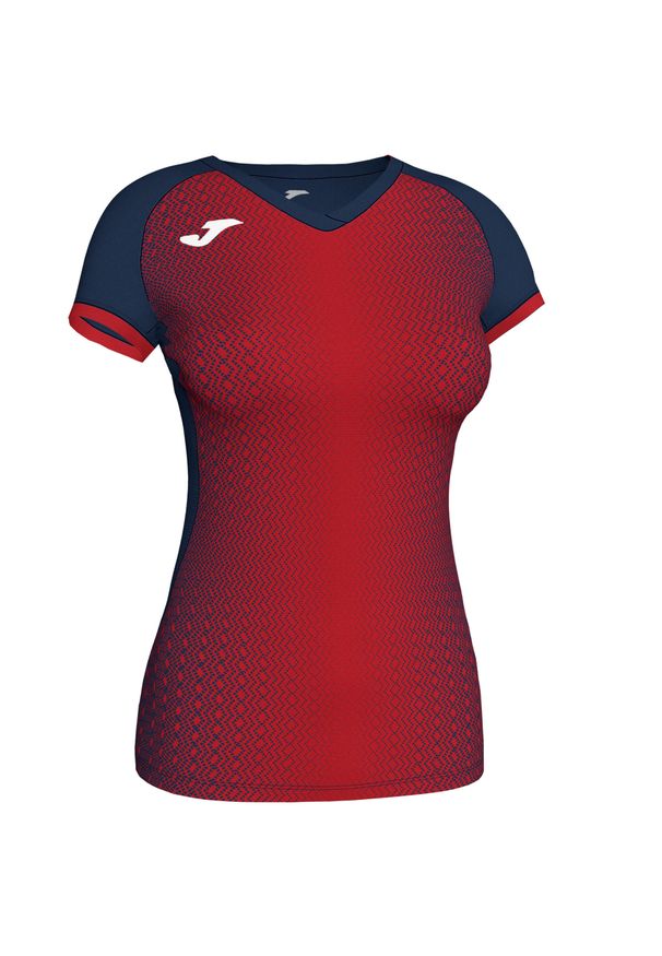 Koszulka do piłki nożnej damska Joma Supernova. Kolor: wielokolorowy, niebieski, czerwony. Sport: piłka nożna