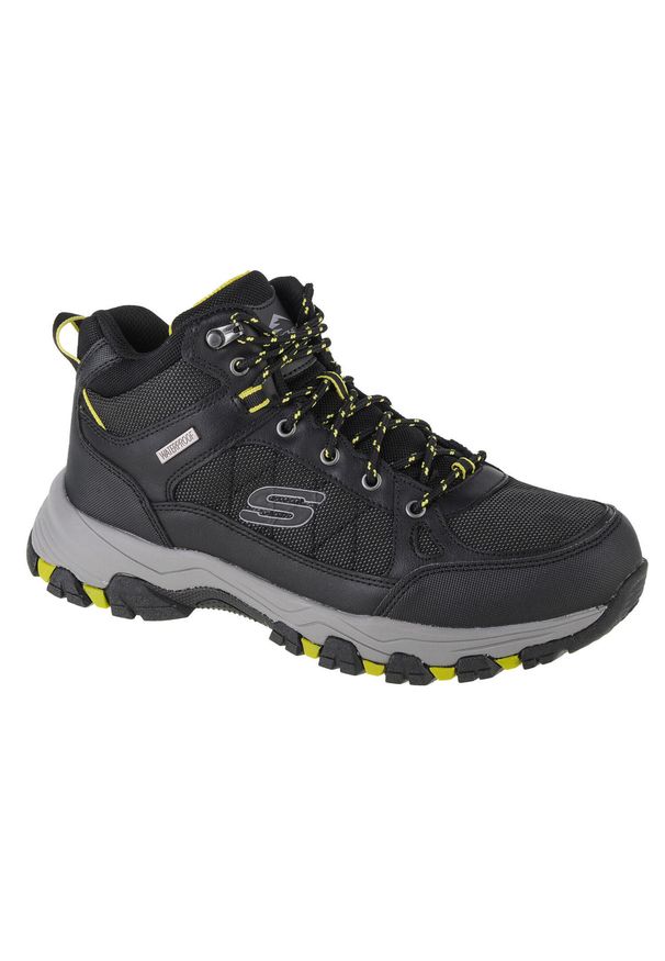 skechers - Buty trekkingowe męskie, Skechers Selmen - Melano. Zapięcie: sznurówki. Kolor: czarny. Materiał: guma, materiał, syntetyk. Szerokość cholewki: normalna
