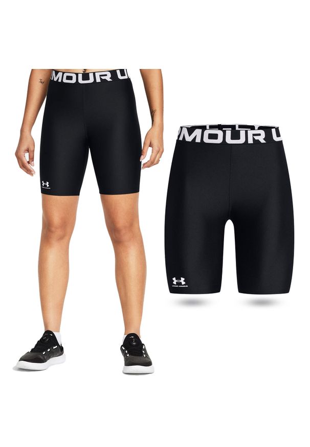 Spodenki treningowe damskie Under Armour HeatGear szybkoschnące. Kolor: czarny