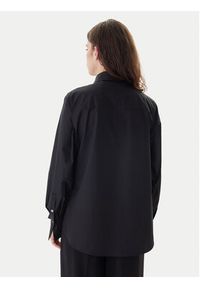 Karl Lagerfeld - KARL LAGERFELD Koszula B1W11012 Czarny Regular Fit. Typ kołnierza: dekolt w karo. Kolor: czarny. Materiał: bawełna #4