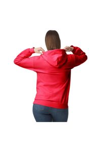 GILDAN - Bluza Z Kapturem Dla Dorosłych Unisex Softstyle Fleece Midweight. Typ kołnierza: kaptur. Kolor: czerwony. Materiał: poliester, bawełna