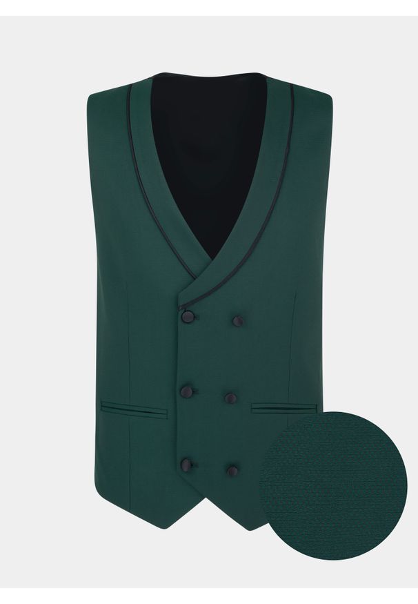 Pako Lorente - PAKO LORENTE – Kamizelka smokingowa P22SF-8S-006-Z-S. Materiał: poliester, wiskoza. Wzór: gładki. Styl: elegancki