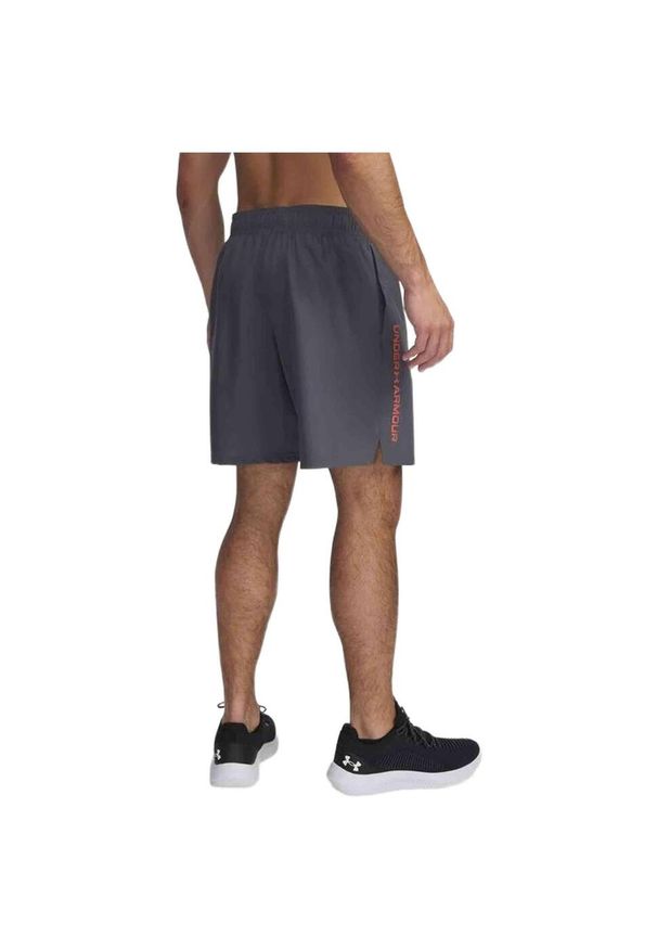 Spodenki Under Armour Woven Wordmark. Kolor: szary. Sport: fitness