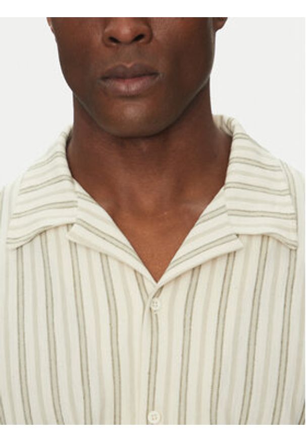Jack & Jones Koszula Bluleo 12275085 Beżowy Relaxed Fit. Kolor: beżowy. Materiał: bawełna