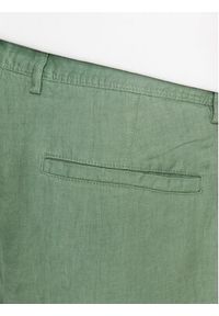 Sisley Szorty materiałowe 4AGHS900O Zielony Regular Fit. Kolor: zielony. Materiał: materiał, len