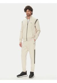 BOSS Dres 50533738 Beżowy Regular Fit. Kolor: beżowy. Materiał: bawełna