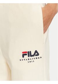 Fila Spodnie dresowe Unisex Bovrup FAU0146 Écru Regular Fit. Materiał: bawełna #3