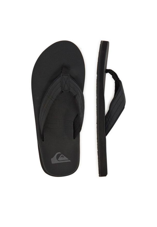 Quiksilver Japonki 808416 Czarny. Kolor: czarny. Materiał: syntetyk, materiał