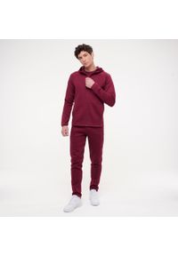 Decathlon - Bluza z kapturem męska Puma Active Gym & Pilates. Typ kołnierza: kaptur. Kolor: czerwony. Materiał: materiał, bawełna. Sport: joga i pilates