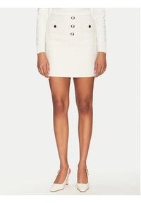 Morgan Spódnica mini 251-JABI Écru Slim Fit. Materiał: syntetyk #4