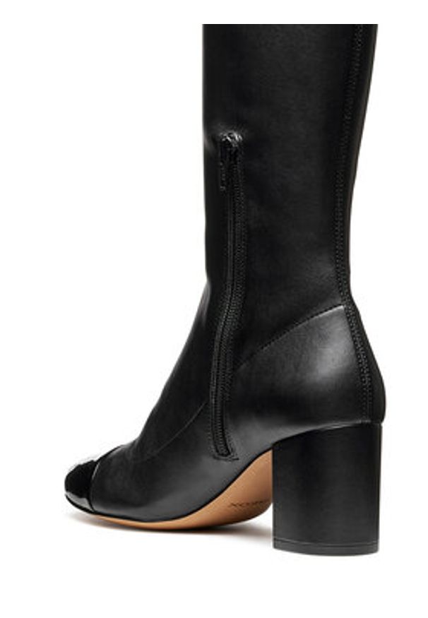 Geox Botki D Virnilisa 65 D56YYB 0KBHH C9999 Czarny. Kolor: czarny. Materiał: skóra