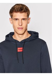 Hugo Bluza Daratschi214 50458700 Granatowy Regular Fit. Kolor: niebieski. Materiał: bawełna #4