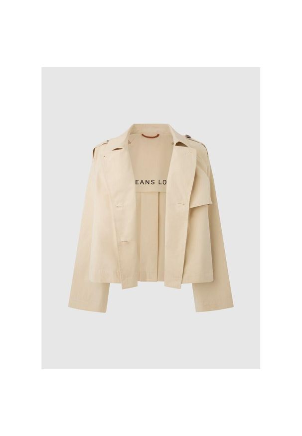 Kurtka damska Pepe Jeans Sheila. Typ kołnierza: kołnierzyk koszulowy. Kolor: brązowy, beżowy, wielokolorowy